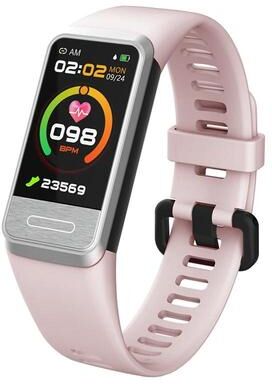 Inspired Deals H03 Smart Fitness Tracker With Blood Oxygen Monitor 1.14 Inch HD Display IP67 Waterproof pink
