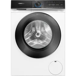 Siemens iQ700 WG44B2071, Waschmaschine, Schwarz, Transparent, Weiss