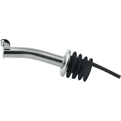 TABLE PASSION Set bestehend aus 2 Ausgießern mit Klappe - Weis Argent Rond Inox 9.5x cm