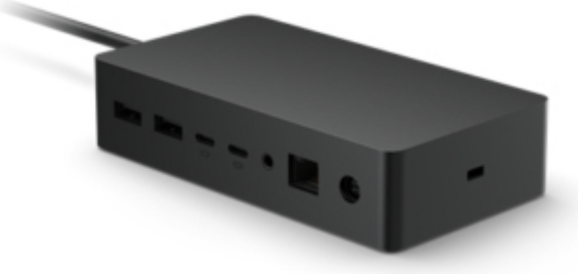 Microsoft Surface Dock 2, Zwart, compatibel met Surface Pro en Surface Laptop