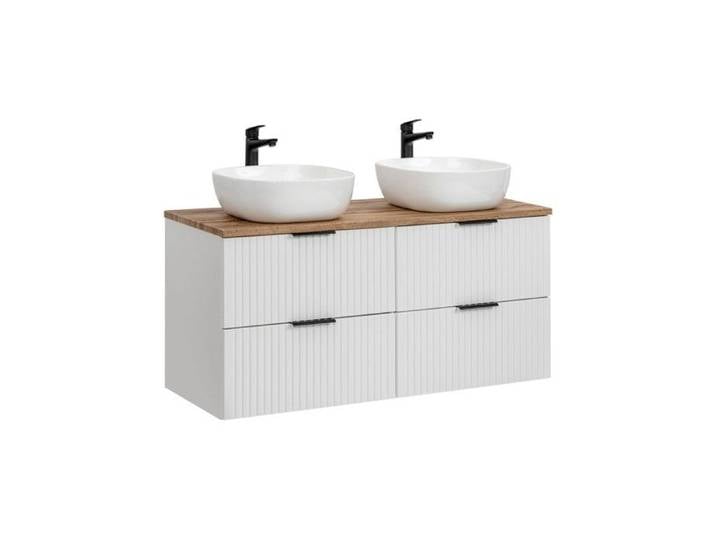 Ensemble meuble vasque à poser - 120 cm - Georgia White