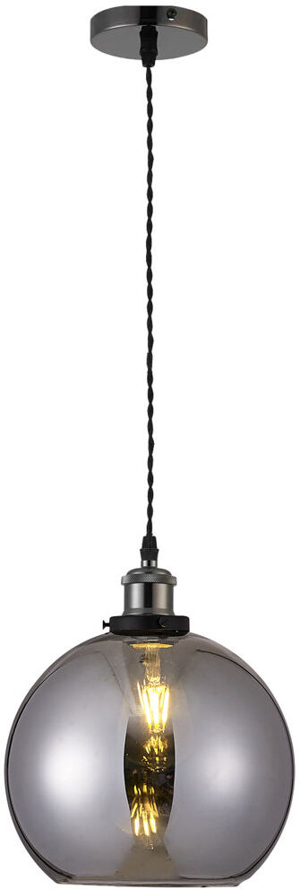Longshore Tides Gambier 1 - Light Sphere Pendant Smoked/Black 25cm H X 25cm W X 25cm D