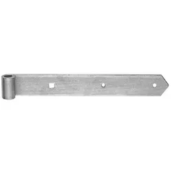 Tor-Ladenband,Ende spitz, für Dorn16mm,600mm,Eisen, galvanisch hell verzinkt