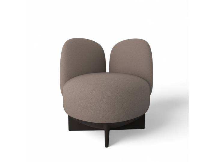 Gaber To-Go Hocker mit Rücken- & Armlehne, Rosa/Schwarz, Neu