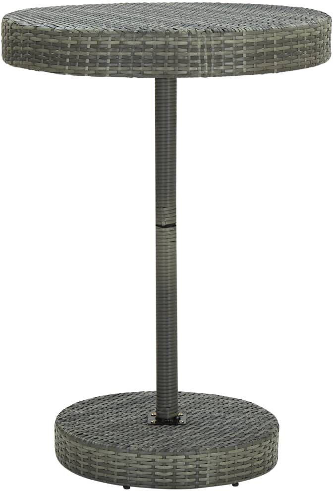 Dakota Fields Ethanael Round Outdoor Dining Table - 75.5 cm W 75.5 cm D Grey