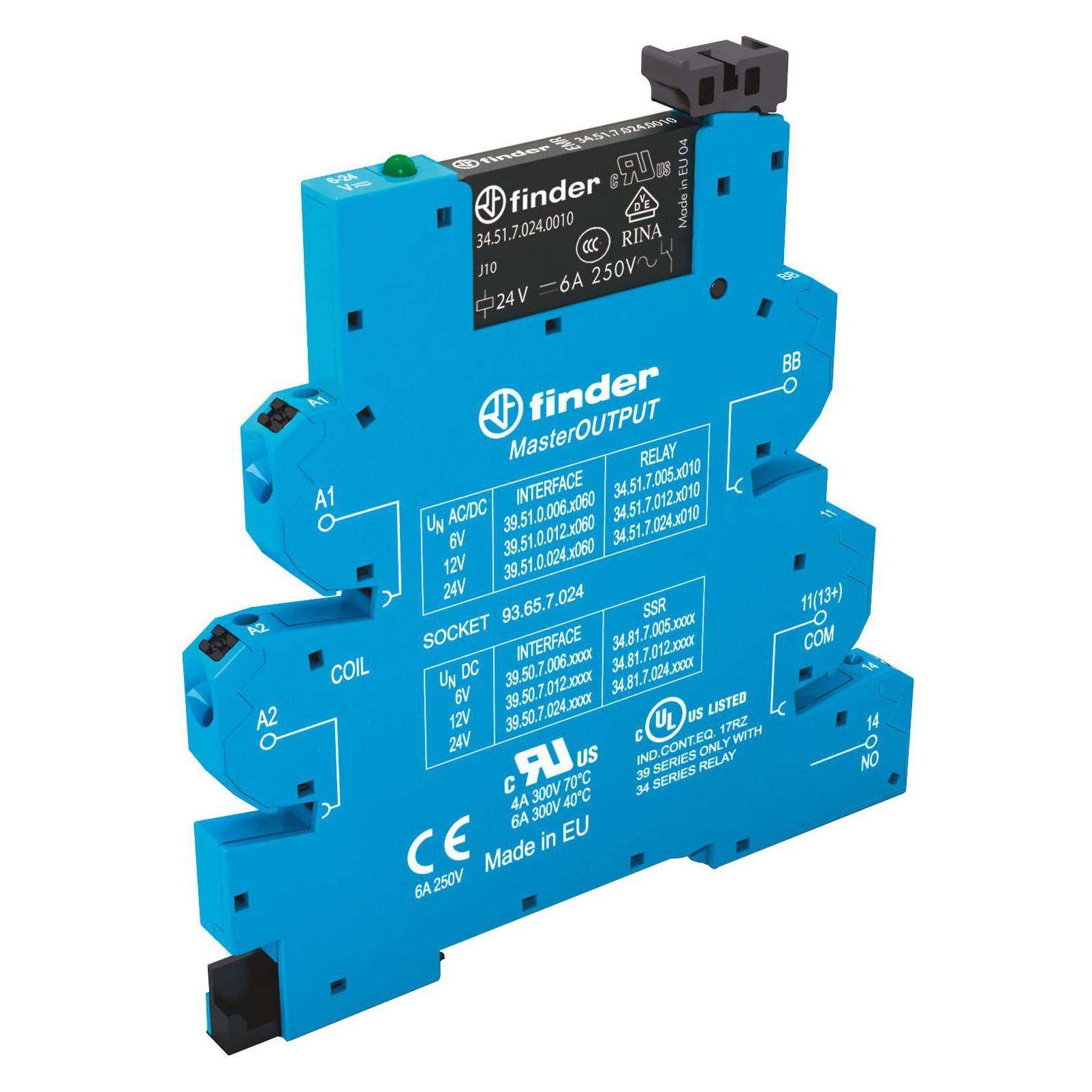 Finder Electromechanical Relay; 24VAC/DC (39.51.0.024.0060)