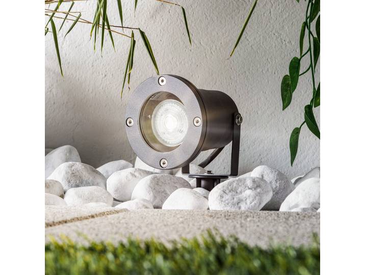 Tessa Spot d'Extérieur IP44 Grey - Lindby - Moderne - Métal - À ampoule unique