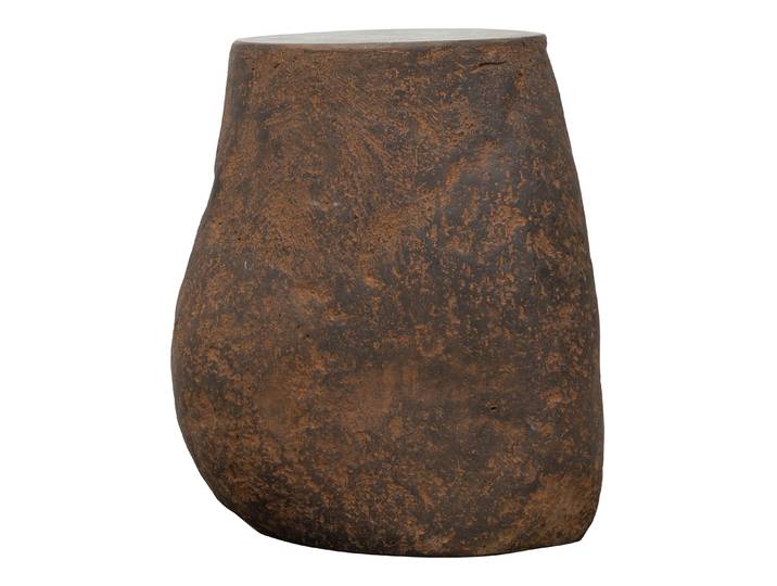 MUST Living Organische Salontafel Rock Cement, Ø45cm - Roest