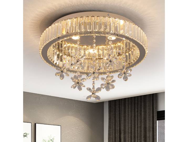 Cristal LED Plafonnier Moderne Lustre Pendentif Lumière De Luxe Décor À La Maison Salon Salle À Manger Décor Luminaires Plafonnier Lustre
