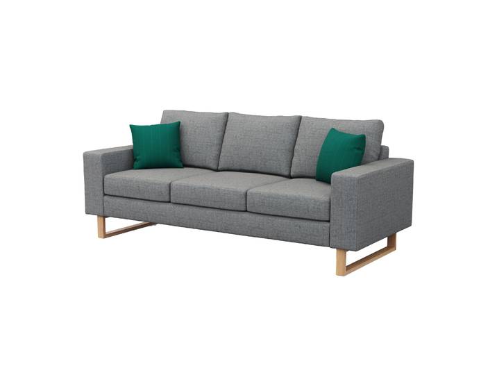Sofa RONNY 3-Sitzer grau