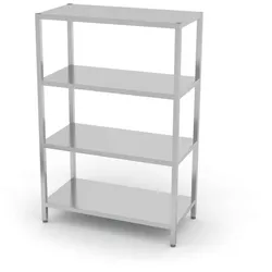 HENDI Lagerregal mit 4 Regalen – verschraubt, Kitchen Line, 1000x400x(H)1800mm