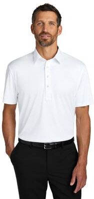 Port Authority K700 Shirt Collar Polo in White size 3XL   Polyester
