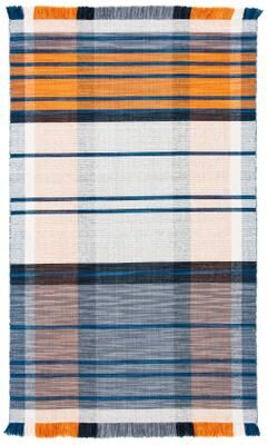 SAFAVIEH Striped Kilim Dusanka Wool Fringe Rug