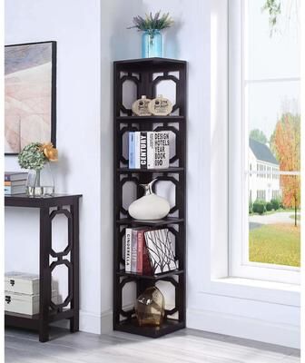 Convenience Concepts Omega 5 Tier Corner Bookcase