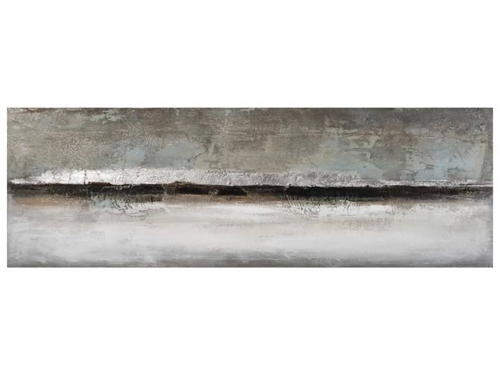 Bild Abstrakte Farbkomposition in Grau und Silber image LAND