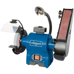 Scheppach, Schleifmaschine + Poliermaschine, BGS700 Kombinationsschleifer 230V 50Hz 250W (Bandschleifer)