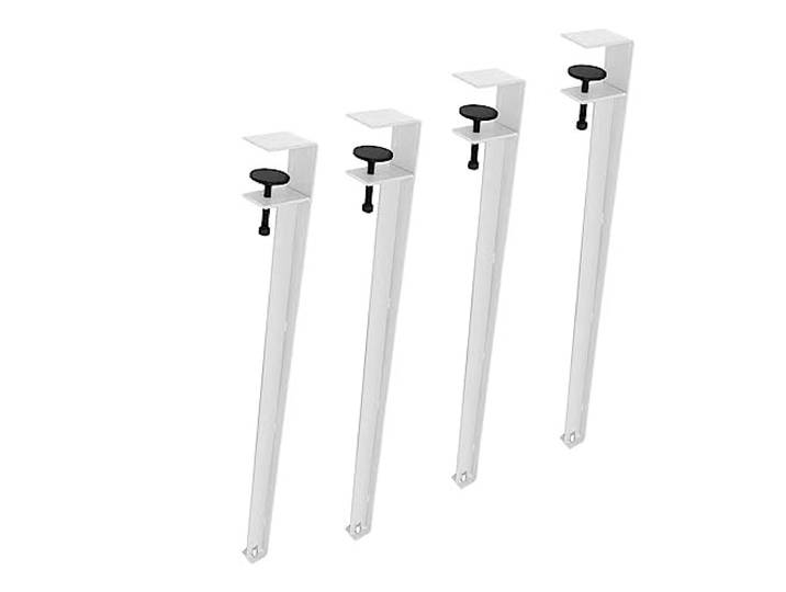 Metall-Möbelbein, 4 Stück Tischbeine aus Metall – Möbelbeine Moderne(White)