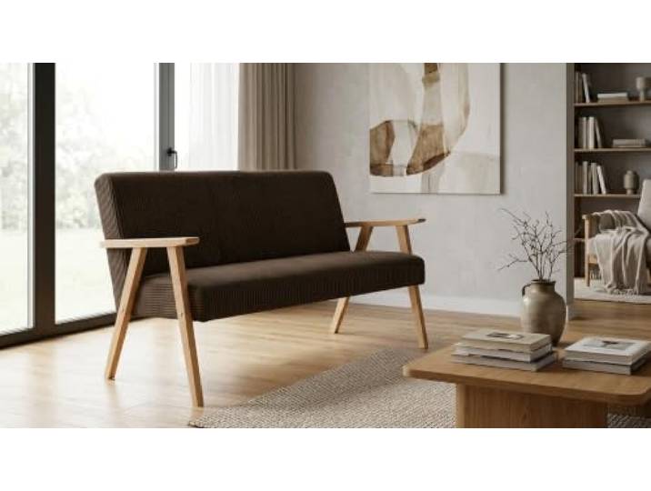Family Meble Sofa Soler Apollo, 2-Sitzer – Braun – 6