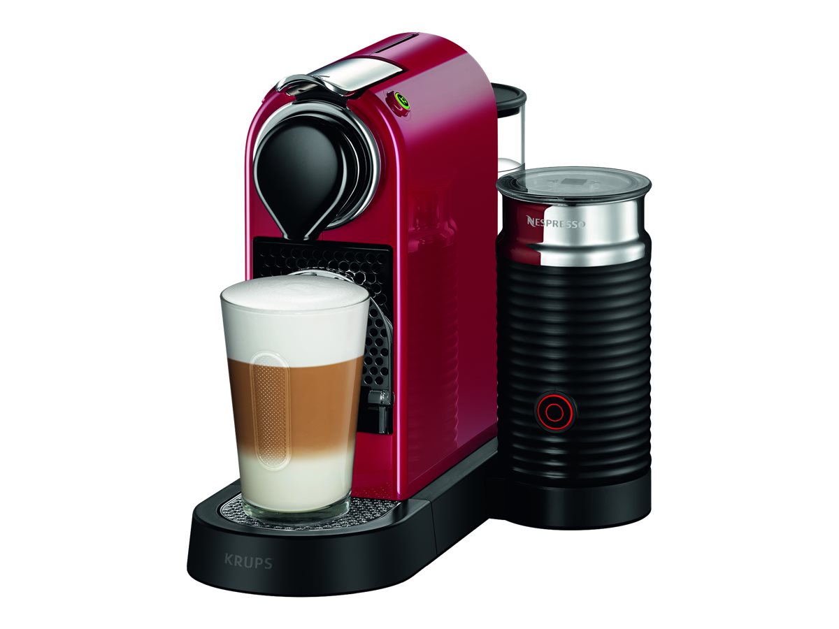 Nespresso Kaffeekapselmaschine Krups XN7615 New CitiZ & Milk Rot