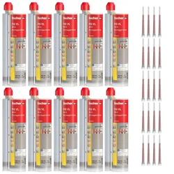 Fischer Montagemörtel FIS VL 360 S  - 10 Stück inkl. 20x Statikmischer - 519556