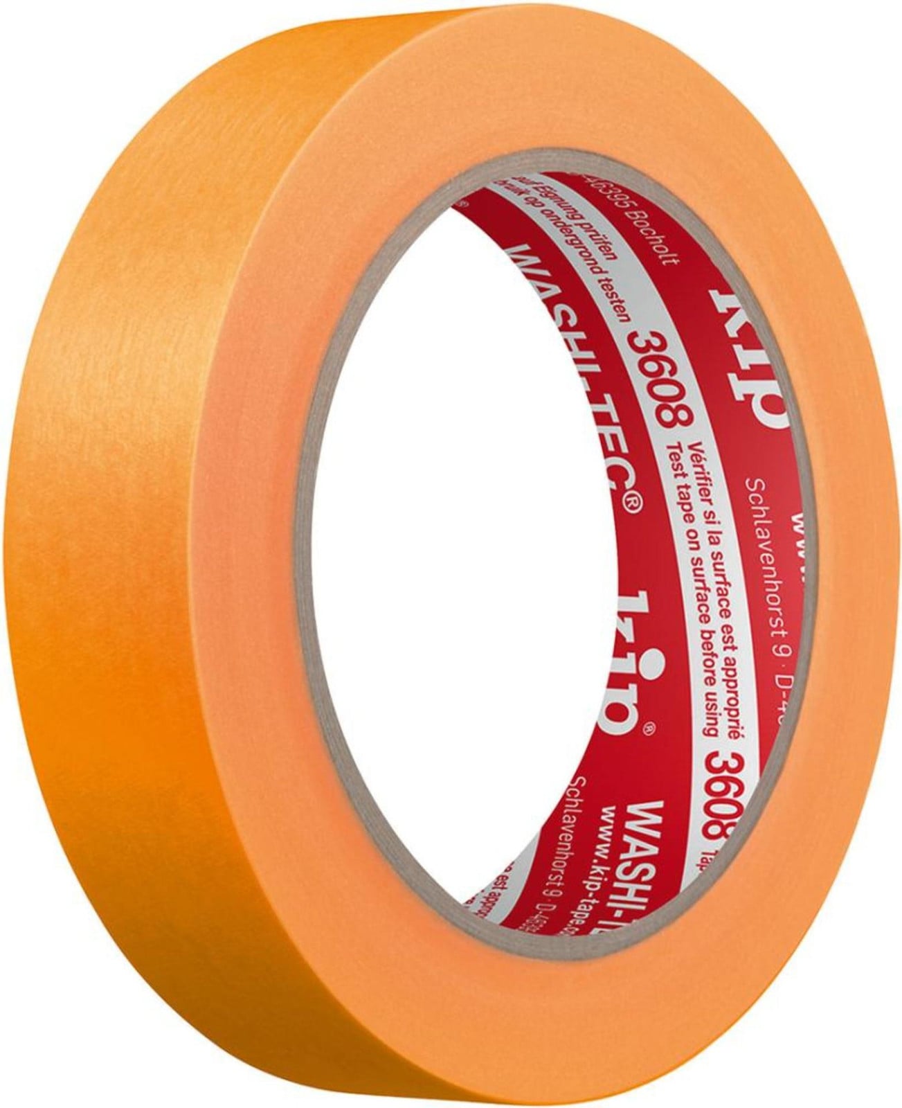 WASHI-TEC Goldkrepp Kip-tape, 24 mm x 50 meter, oranje