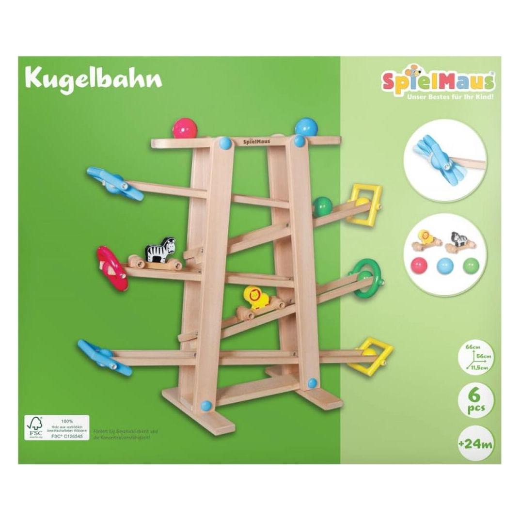 Spielmaus SMH Holz Kugelbahn mit Rollelementen (0041509571)