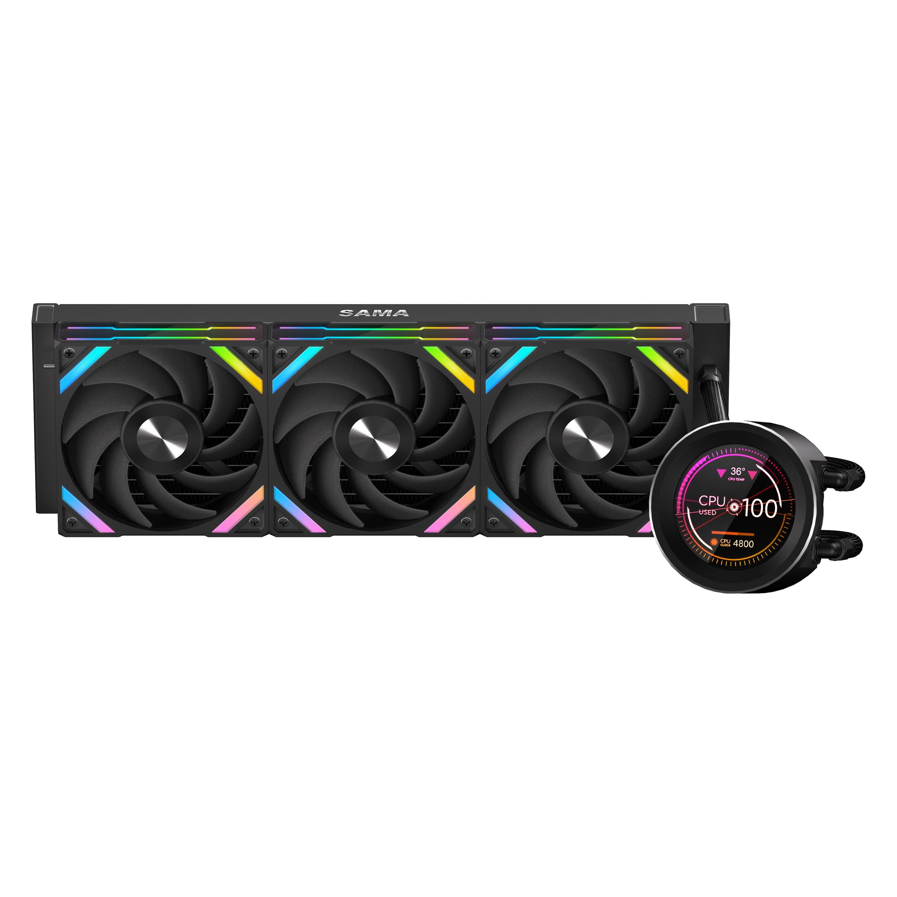 Sama Gears Q60 Black 360mm AIO (Q60-BKWANNO3-G)