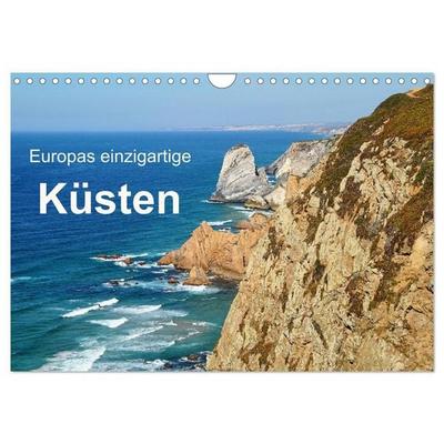 Europas einzigartige Küsten (Wandkalender 2027 DIN A4 quer), CALVENDO Monatskalender