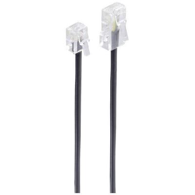 Shiverpeaks ISDN Anschlusskabel [1x RJ11-Stecker 6p4c - 1x RJ45-Stecker 8p4c] 10m Schwarz