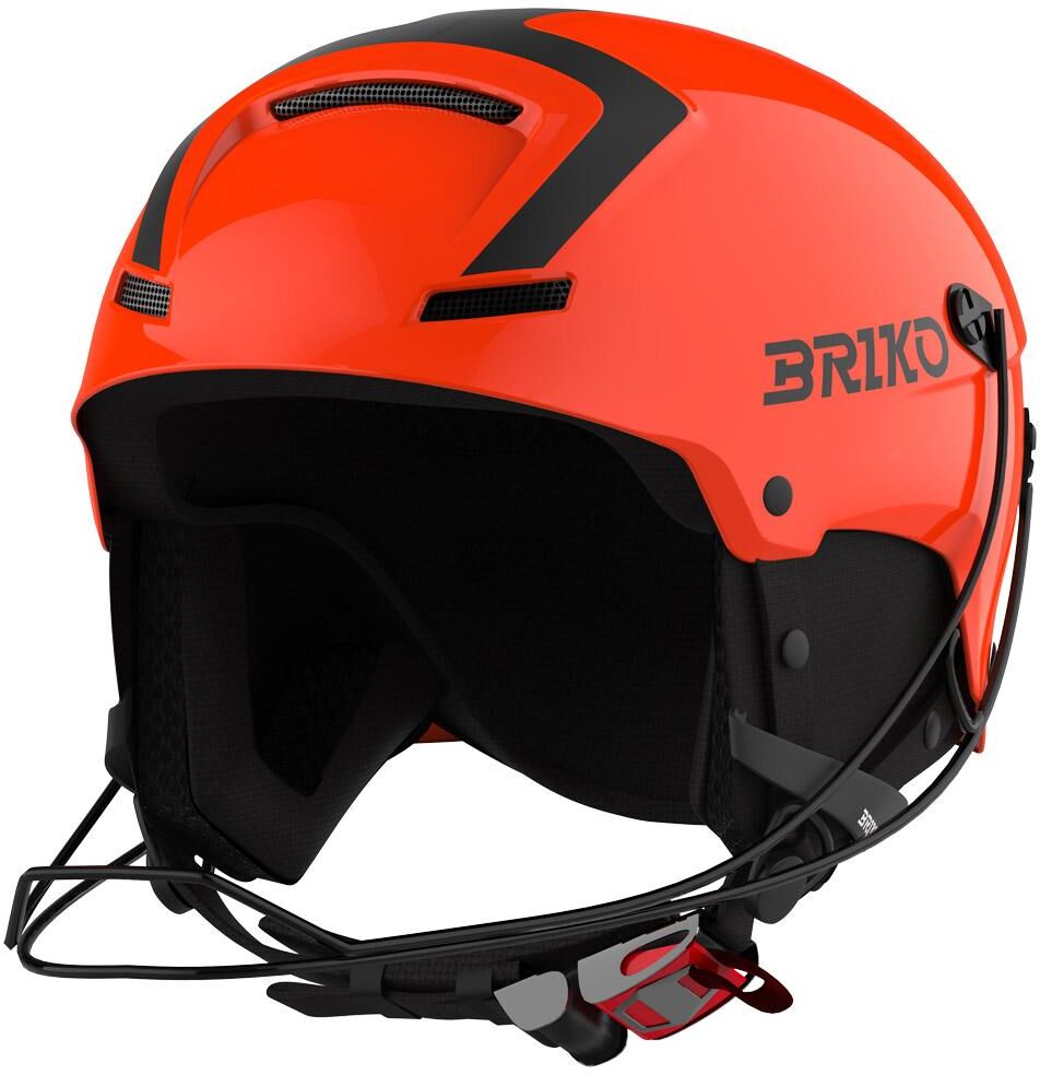 Briko  - Slalom Epp Shiny Orange Fluo Black - XS - Casque de ski