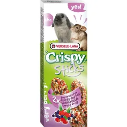Versele-Laga Crispy Sticks Kaninchen-Chinchillas Waldfrüchte  - 2 Stück 8x110 g