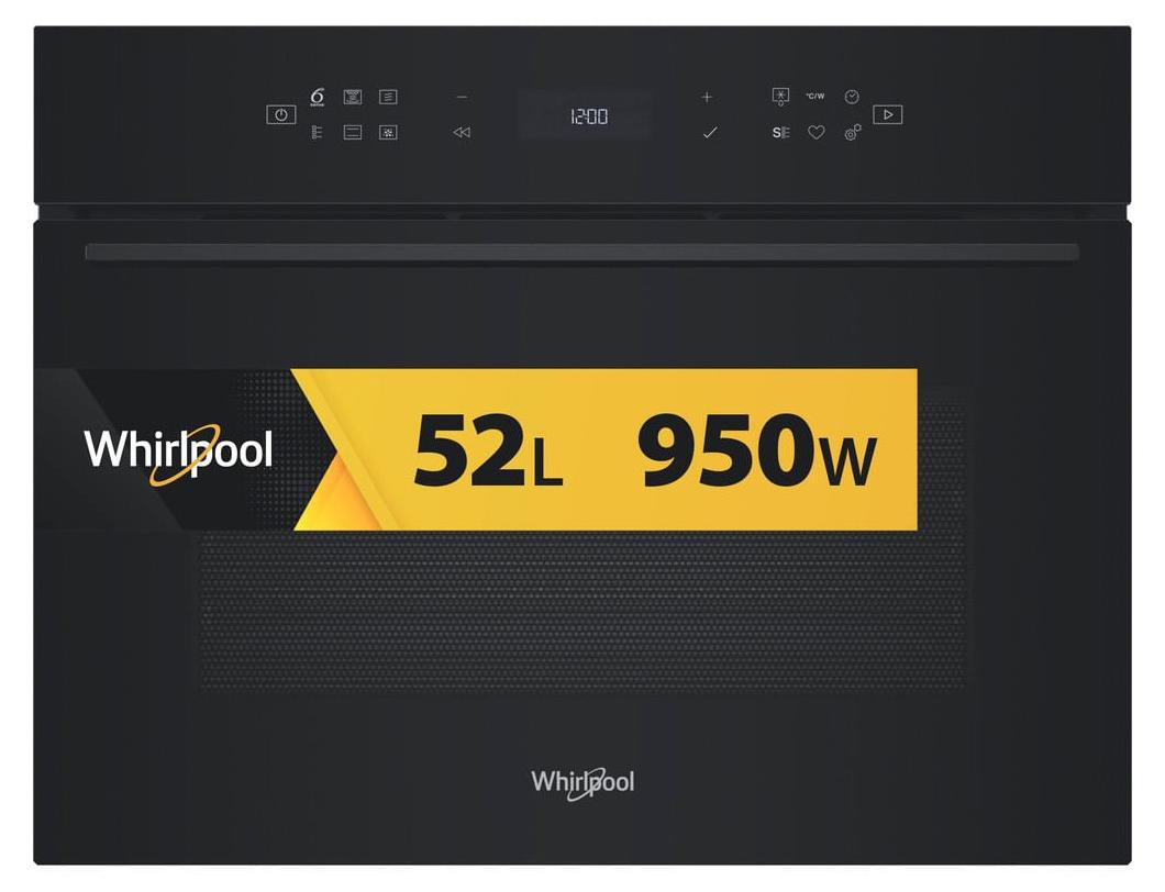 Whirlpool WCW7O7HTSB, Integriert, Kombi-Mikrowelle, 53 l, 950 W, Eingebautes Display, LCD