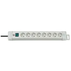 BRENNENSTUHL Premium-Line mit Schalter grau 8-fach, 3m Traglast: 15Kg