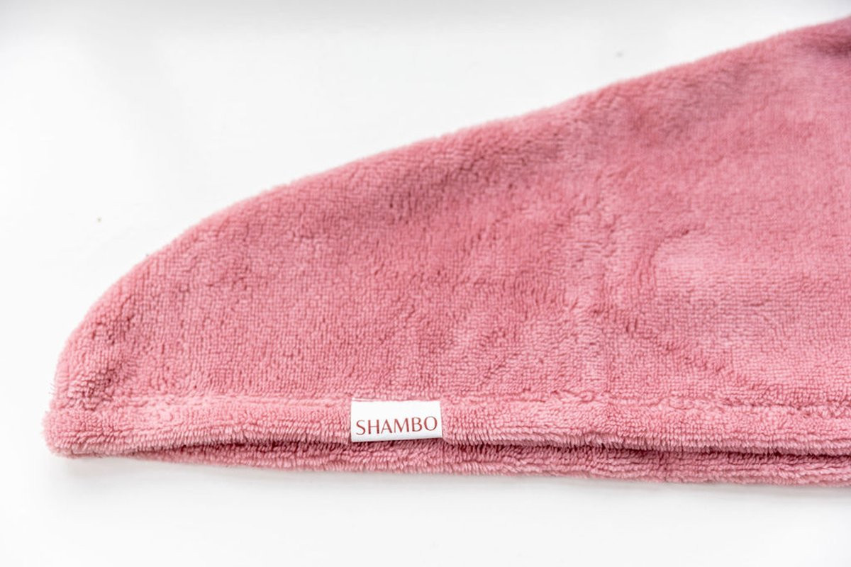 Shambo Happy Hair Towel bamboe haarhanddoek Roze