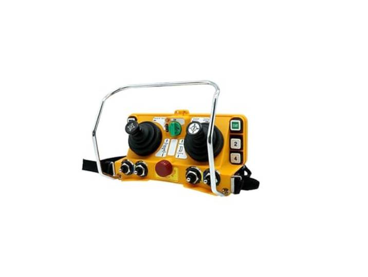 Kran-Betonpumpen-LKW-Controller, 6-Tasten, Doppelkipphebel, wasserdichte und staubdichte industrielle drahtlose Fernbedienung für Heckklappe(Single handle(V))