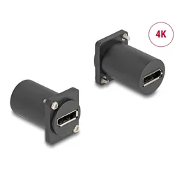 DELOCK D-Typ Modul DisplayPort Buchse zu Buchse 4K schwarz