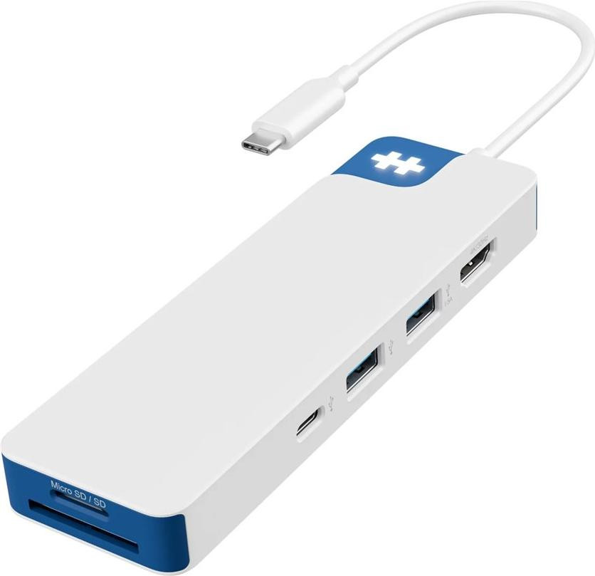 Targus HyperDrive Flex USB-C hub met 8 poorten, blauw