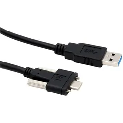 Exsys USB 3.1 Kabel A-Steck.auf C-Steck.1m (1 m, USB 3.2 Gen 2), USB Kabel