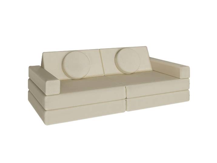 tectake Spielsofa Lilly, stapelbar, beige, Beige, Organisch, 120x45x60 cm, Babymöbel & Kindermöbel, Babyzimmer, Kindersessel & Kindertische