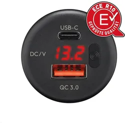 Rammount, Auto Innenraum Zubehör, RAM Mount Einbaucharger offene Kabelenden LED USB-A/USB-C