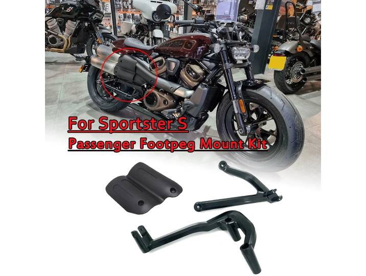 Kit de montage de repose-pieds passager pour Sportster S 1250, 1250s RH1250 RH 1250, support de repose-pieds de siège arrière Sportster S 2021-2023