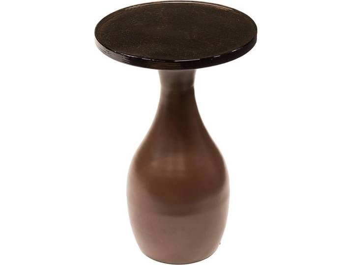KAWOLA Beistelltisch MOKKA S Glas kupfer