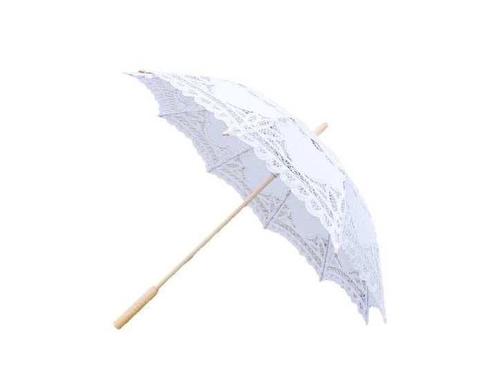 Dentelle artisanale, accessoire de danse, photographie, broderie de mariage, crochet de princesse européenne, parapluie en coton