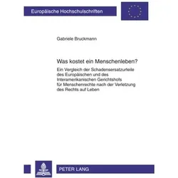 Was kostet ein Menschenleben?, Fachbücher von Gabriele Bruckmann