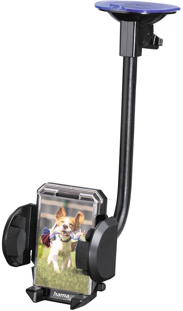 Hama Smartphone-Halterung "2in1 Auto Handyhalterung Set "Multi" für Lüftung und Scheibe", schwarz, B:14cm H:7cm T:19,5cm, Gerätehalterungen, passend für Smartphone Größe :4 - 11 cm, Smartphone-Halterung