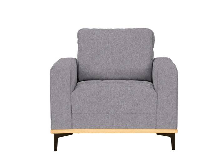 Sessel Flachgewebe Hellgrau