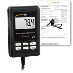 PCE Instruments Schallpegel-Messgerät kalibriert (ISO) Datenlogger PCE-SLD 10-ICA 30 - 80 dB 31.5 Hz - 8000 Hz RS-232