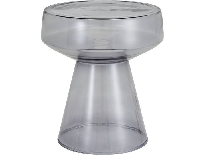 Beistelltisch Evelyne smoke Glas B 38 H 43 cm