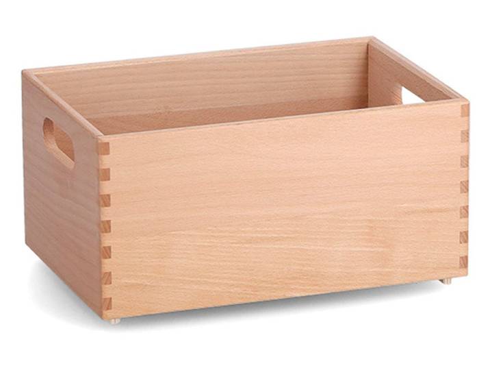 Holzkiste ZELLER PRESENT, beige (natur), B:30cm H:15cm T:20cm, Massivholz, Aufbewahrungsboxen, Holzkiste, für jeden Bedarf