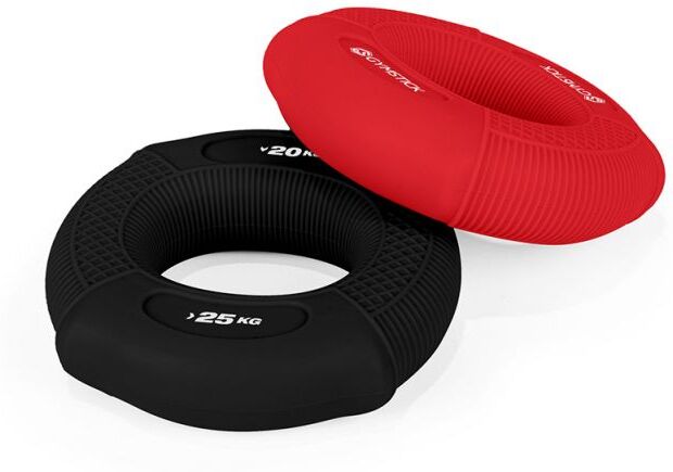 Gymstick 2-in-1 Grip Ring - Otevoima Rengas (25) - Musta 20kg/25kg